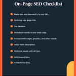 one page seo